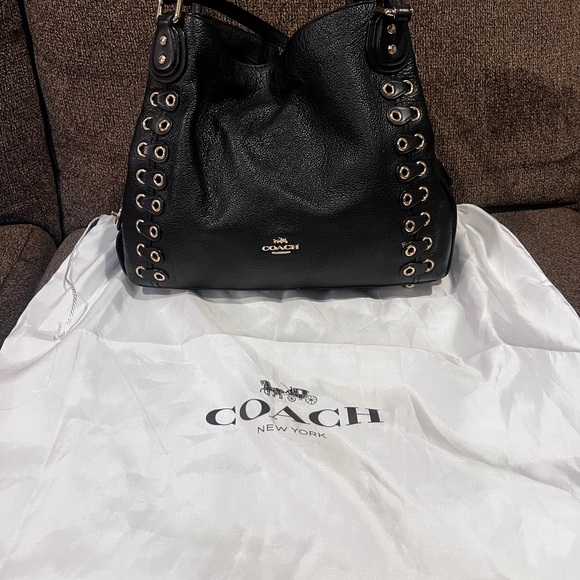 Coach Black Pebble Shoulder Bag - Picture 12 of 12